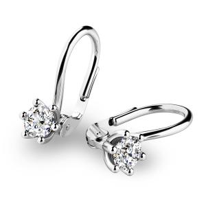 Náušnice  AU 585/1000 1,50 gr s diamanty 0,310 ct G/Si G10885B04