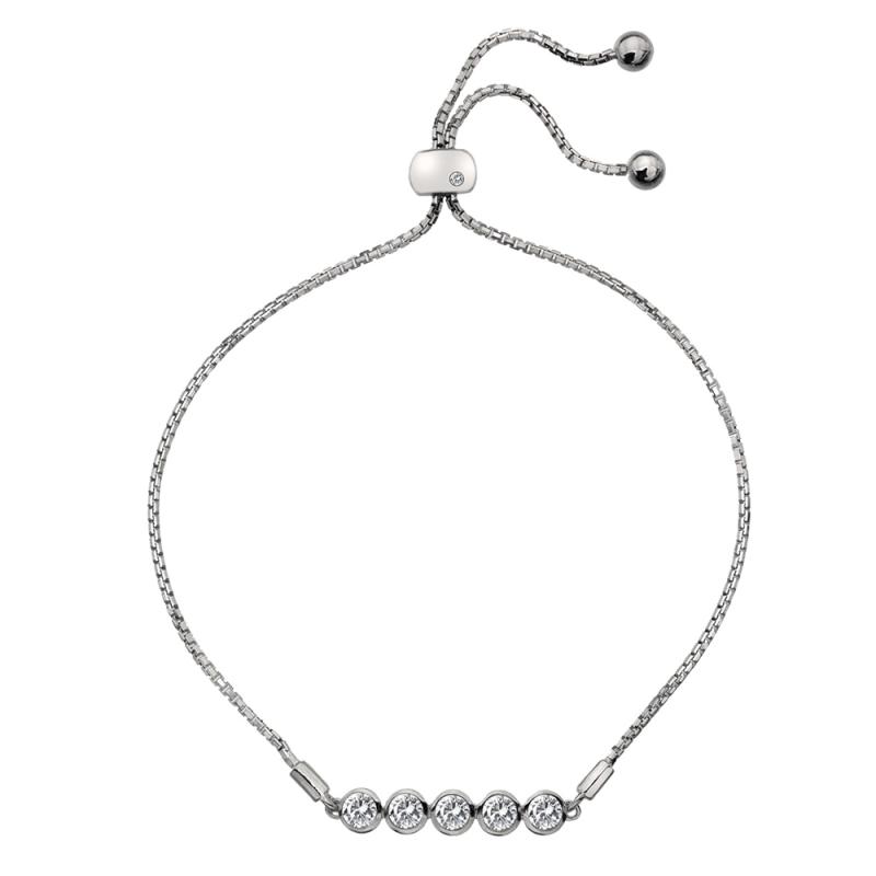 Stříbrný náramek Hot Diamonds Willow DL58103