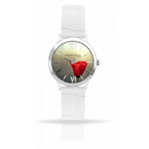 Dámske hodinky JVD Sunday Rose Darling POPPY WHITE  SUN-D04 
