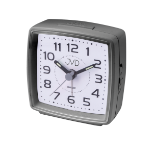 Budík JVD quartz šedý SRP28.4