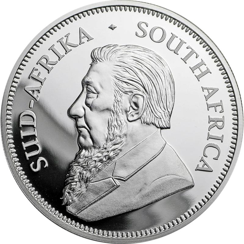 1 unce stříbrná mince Krugerrand 2018 teilvergoldet