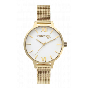 Dámské hodinky JVD Sunday Rose Fashion Royal Gold SUN-F03