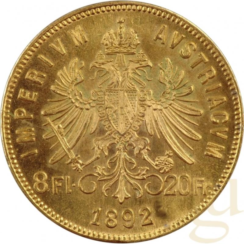 8 Florin Goldmünze Österreich (Gulden) Originalstück