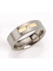 Snubní prsten BOCCIA TITANIUM s diamanty 0101-0848