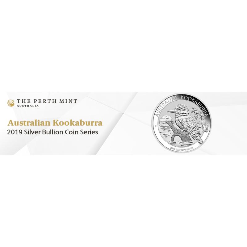 10 uncí stříbrná mince Austrálie Kookaburra 2019