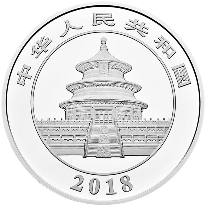 150 gramů stříbrná mince China Panda 2018 proof