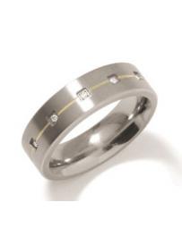 Snubný prsteň BOCCIA TITÁNIUM s diamantmi 0101-19