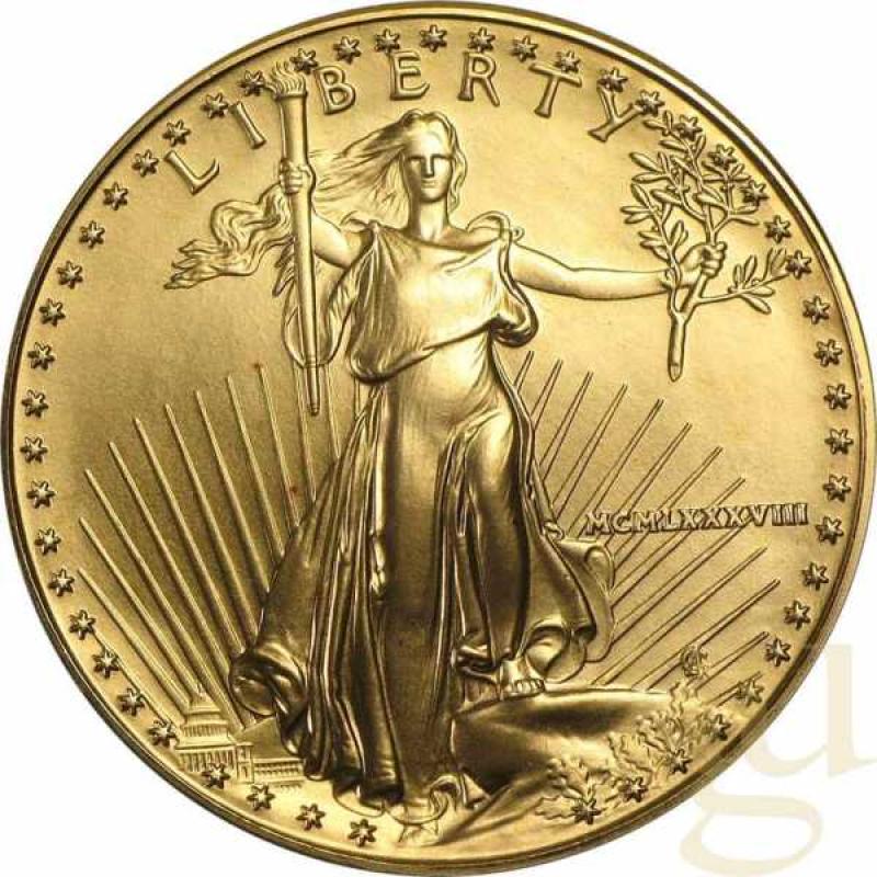 1 Unze Goldmünze American Eagle 1988