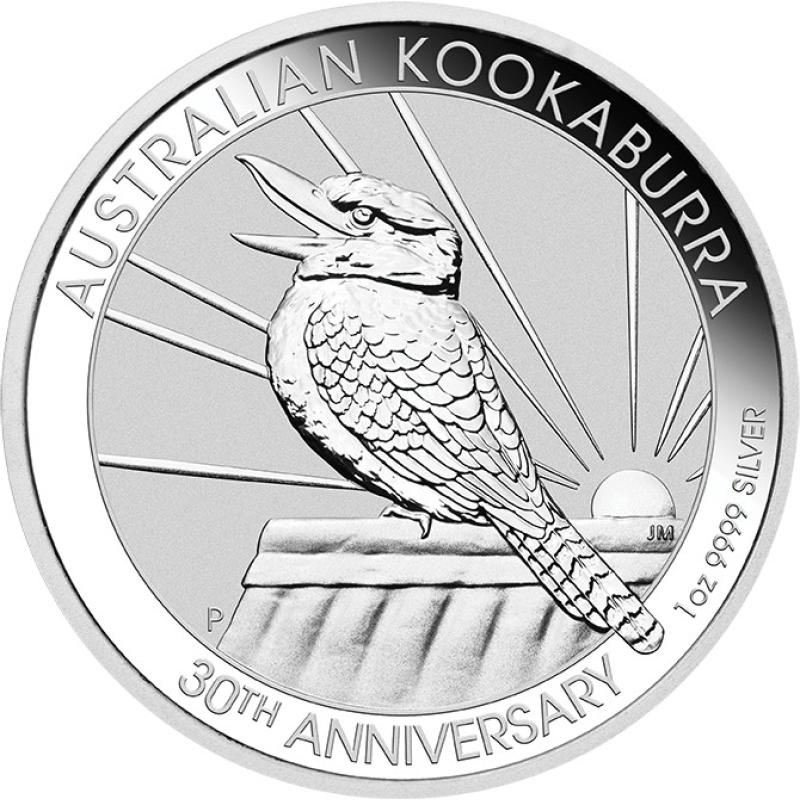 1 unce stříbrná mince Austrálie Kookaburra 2022 - (regelbesteuert)