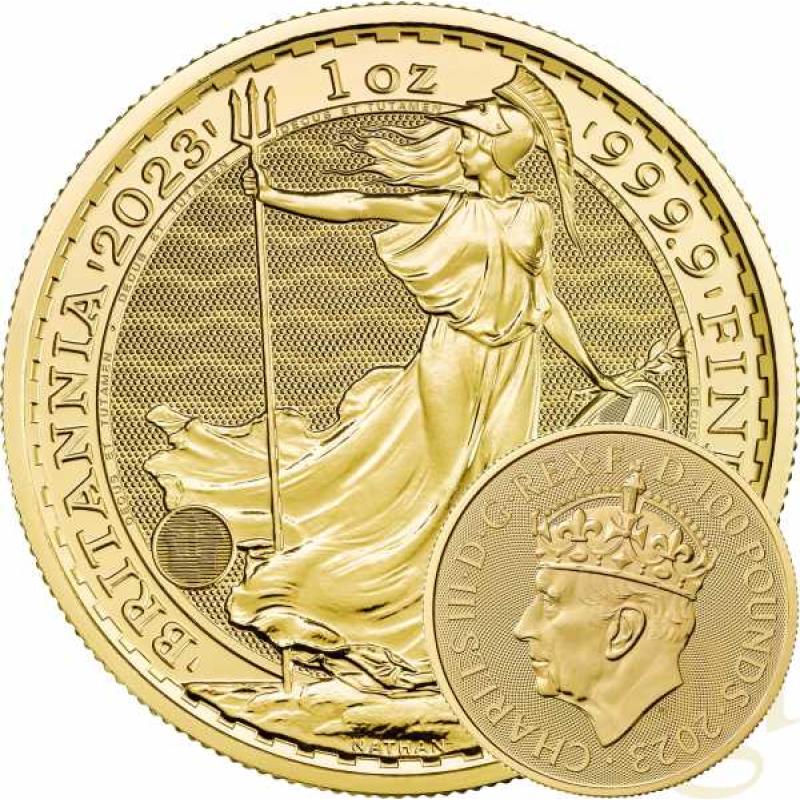 1 Unze Goldmünze Britannia 2023 - Coronation