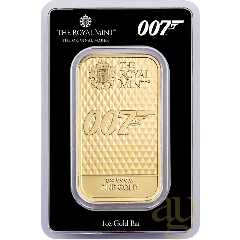 31,1 gramů zlatý slitek The Royal Mint - James Bond 007 - Diamonds Are Forever