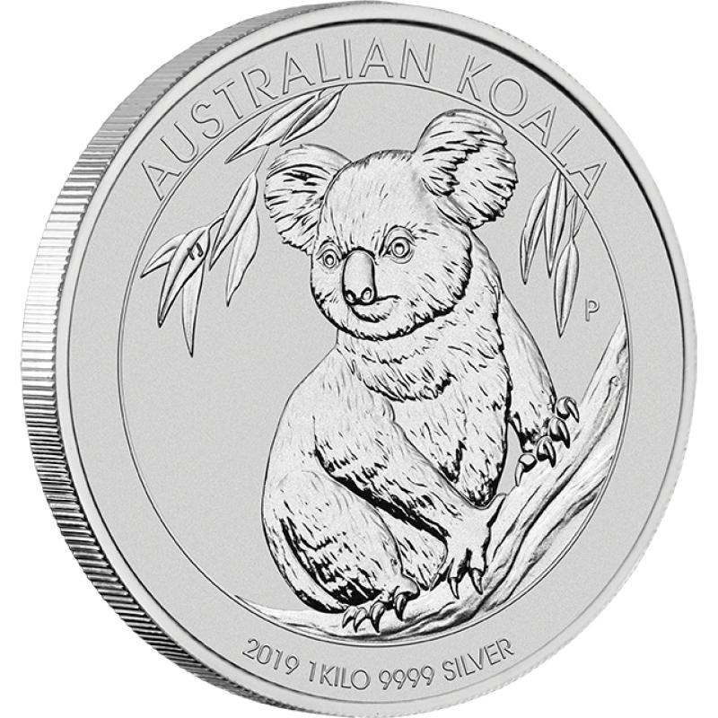 1 kilogram stříbrná mince Austrálie Koala 2019