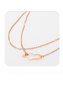 Náhrdelník STORM Heart Necklace Rose Gold 9980566/RG