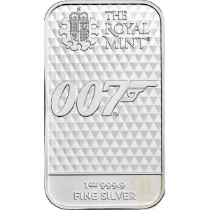 31,1 gramů stříbrný slitek The Royal Mint - James Bond 007 - Diamonds Are Forever