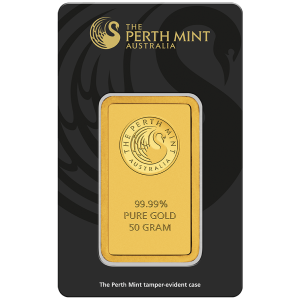 50 gramů zlatý slitek Perth Mint - klokan