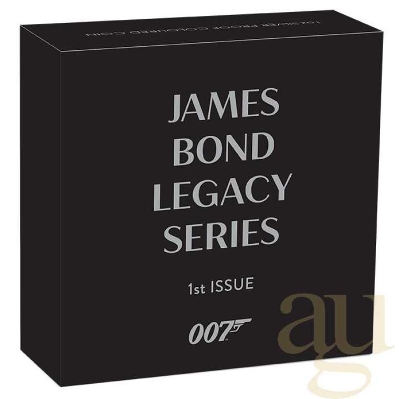 1 unce stříbrná mince Tuvalu - Legacy Serie - James Bond 007 - Sean Connery - coloriert - proof 2021