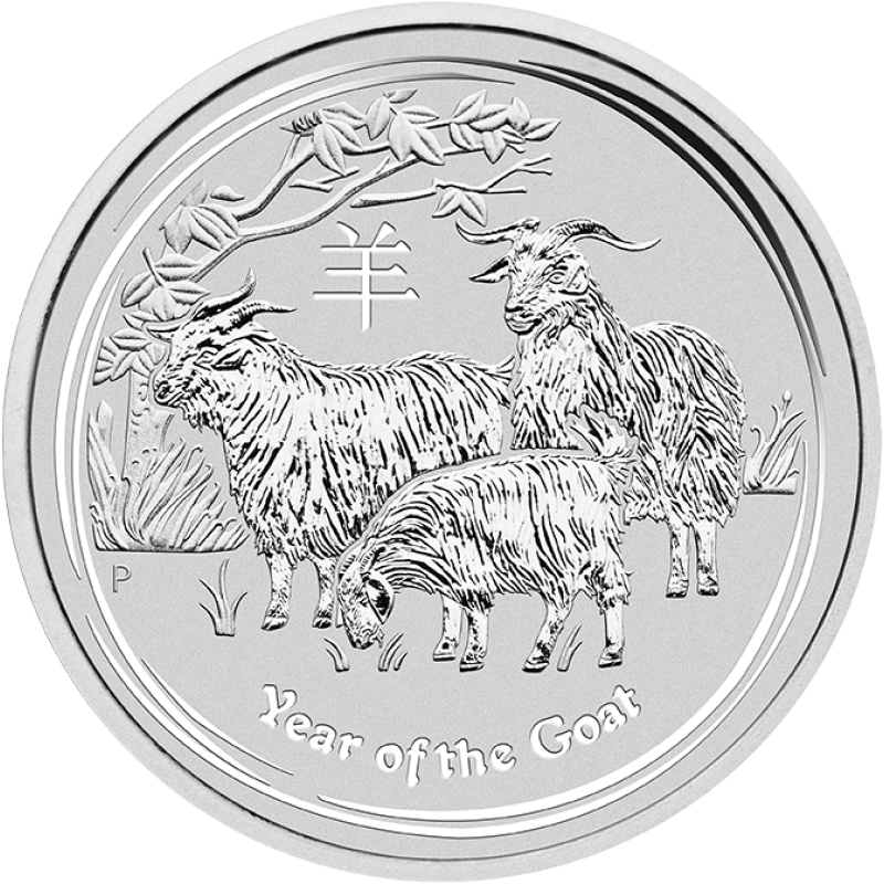 2 unce strieborná minca Austrália Lunar II koza 2015 9200180