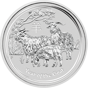 2 unce strieborná minca Austrália Lunar II koza 2015 9200180