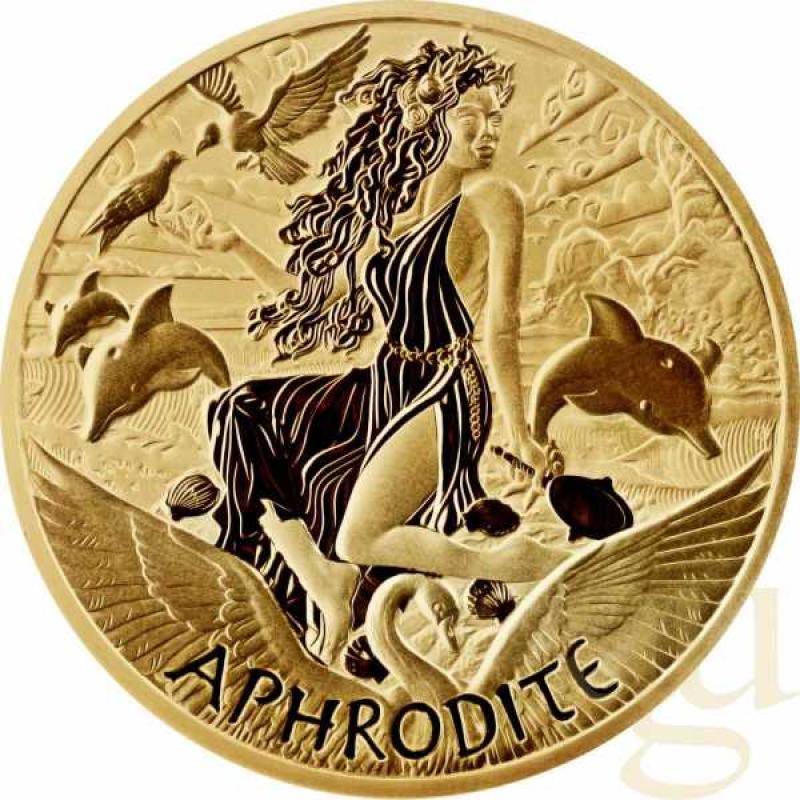 1 Unze Goldmünze Tuvalu - Gods of Olympus - Aphrodite 2022