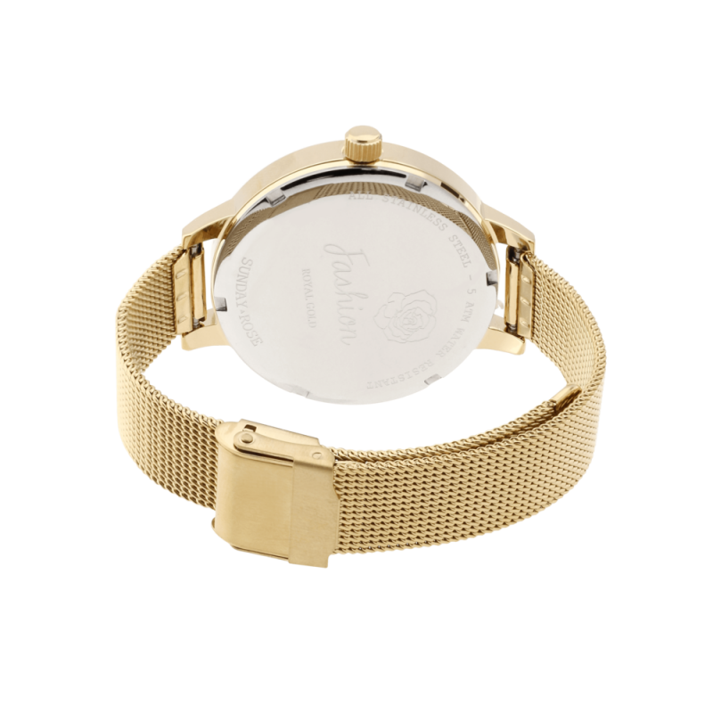 Dámské hodinky JVD Sunday Rose Fashion Royal Gold SUN-F03