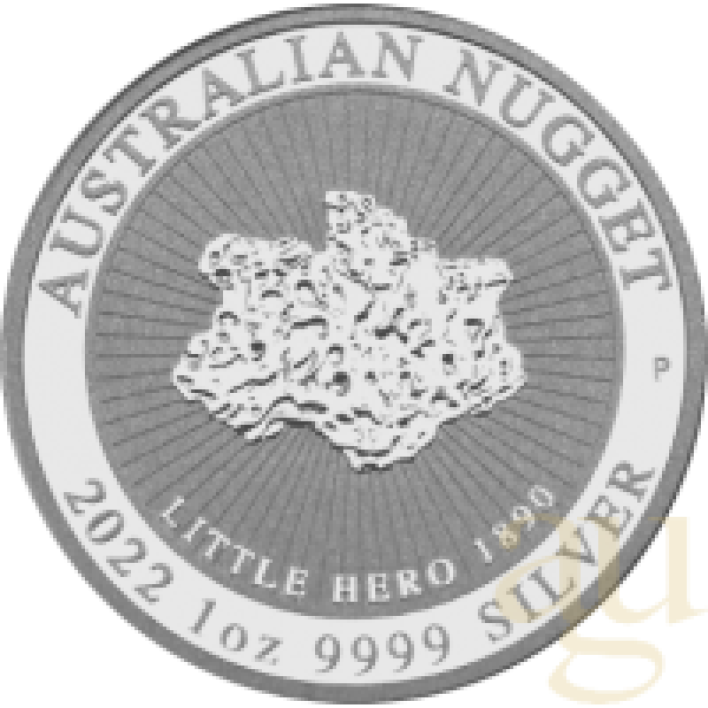 1 Unze Silbermünze Australien Nugget - Little Hero 2022