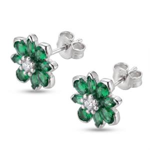 Náušnice BROSWAY AG 925/1000 Fancy Life Green FLG157