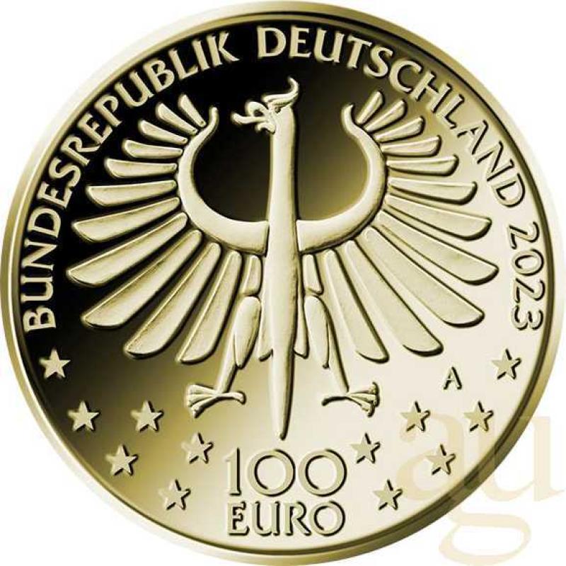 1/2 Unze Goldmünze - 100 Euro Meisterwerke der deutschen Literatur - Faust 2023 (A)