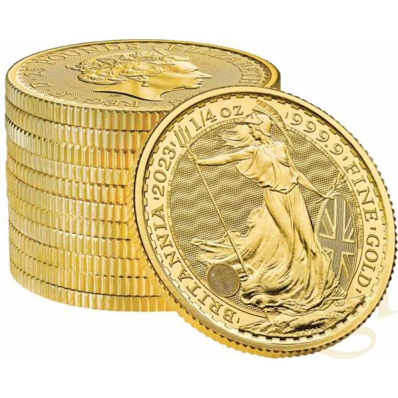 1/4 Unze Goldmünze Britannia 2023