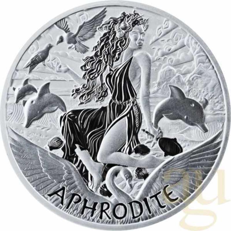 1 Unze Silbermünze Tuvalu - Gods of Olympus - Aphrodite 2022