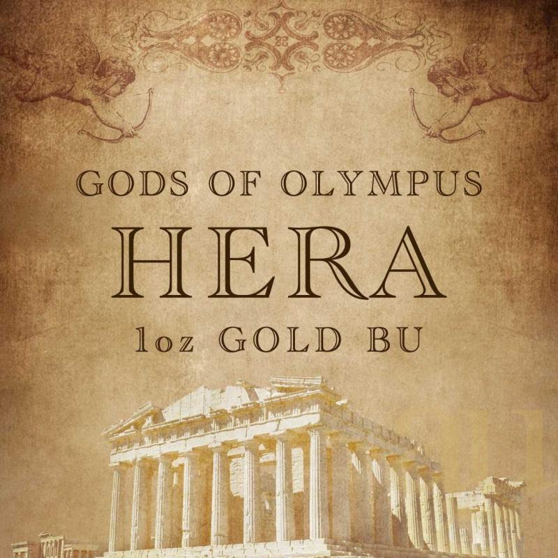 1 unce zlatá mince Tuvalu - Gods of Olympus - Hera 2022