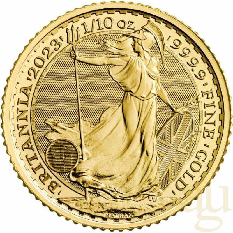 1/10 Unze Goldmünze Britannia 2023