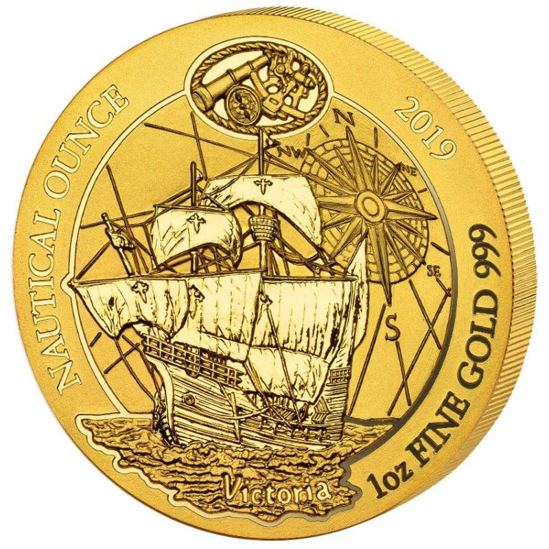 1 unce zlatá mince Rwanda Nautical Serie - 500 Jahre Victoria 2019