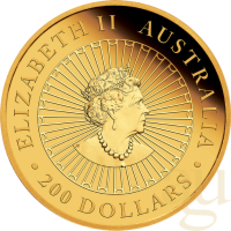 2 Unzen Goldmünze Australien Opal Great Southern Land 2022 proof