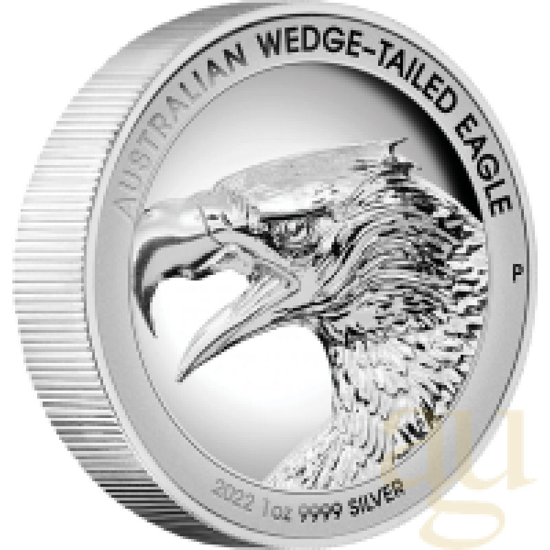 1 Unze Silbermünze Australien Wedge Tailed Eagle 2022 Ultra High Relief - polierte Platte