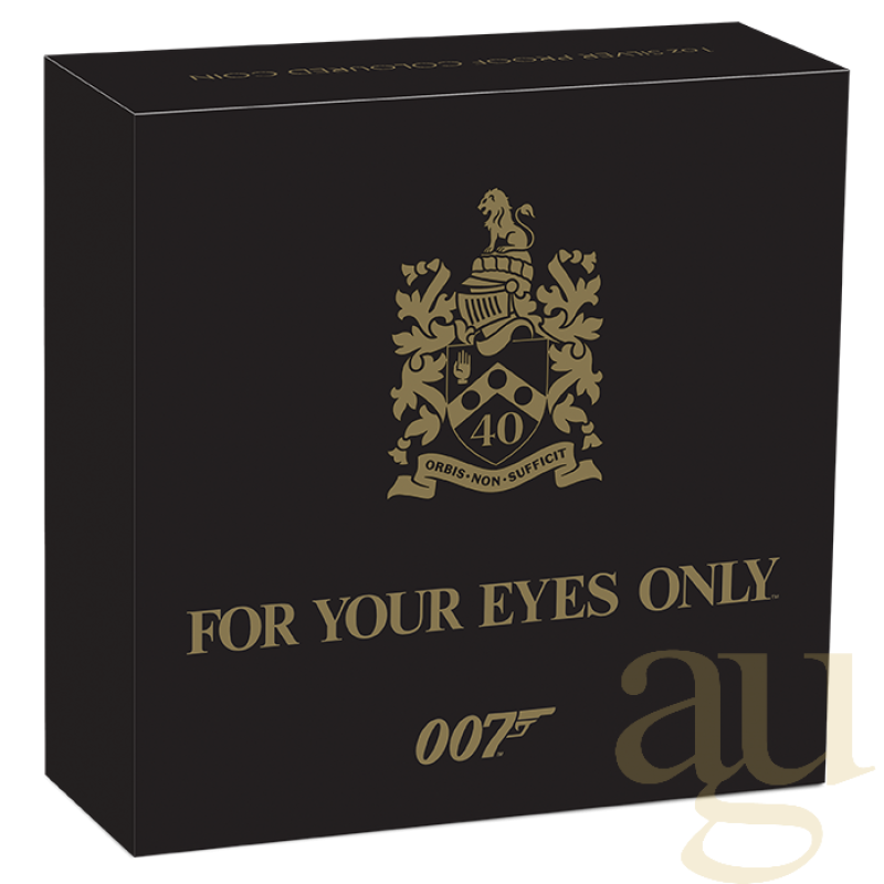 1 unce stříbrná mince Tuvalu - James Bond 007 - For Your Eyes Only 40th Anniversary 2021 - polierte Pla