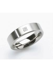 Snubní titanový prsten BOCCIA s diamanty 0101-12