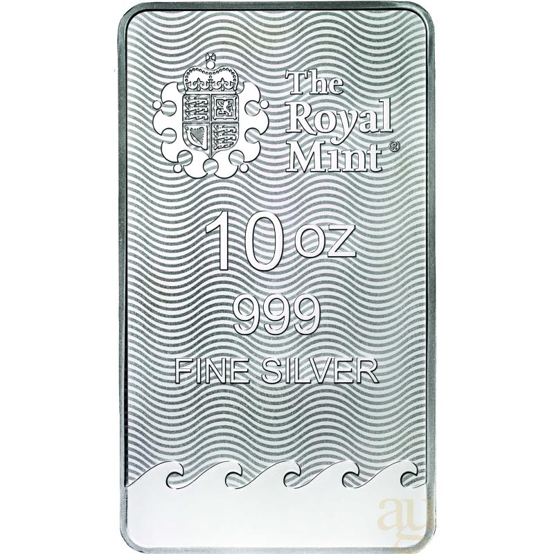 10 uncí stříbrný slitek The Royal Mint - Britannia