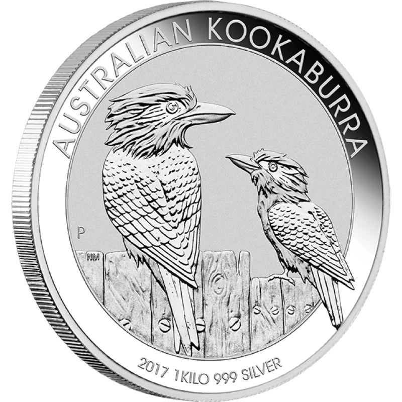 1 kilogram stříbrná mince Austrálie Kookaburra 2017