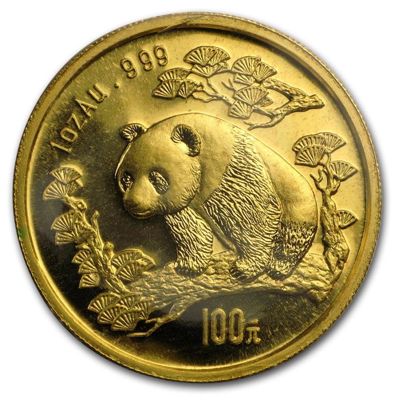 1 unce zlatá mince China Panda 1997