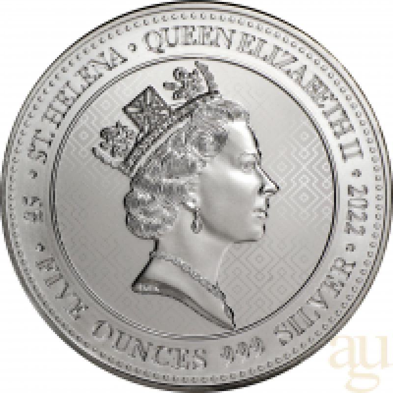 5 Unze Silbermünze St. Helena - The Queen´s Virtues - Truth 2022