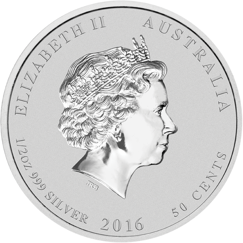 1/2 unce stříbrná mince Austrálie Lunar II opice 2016
