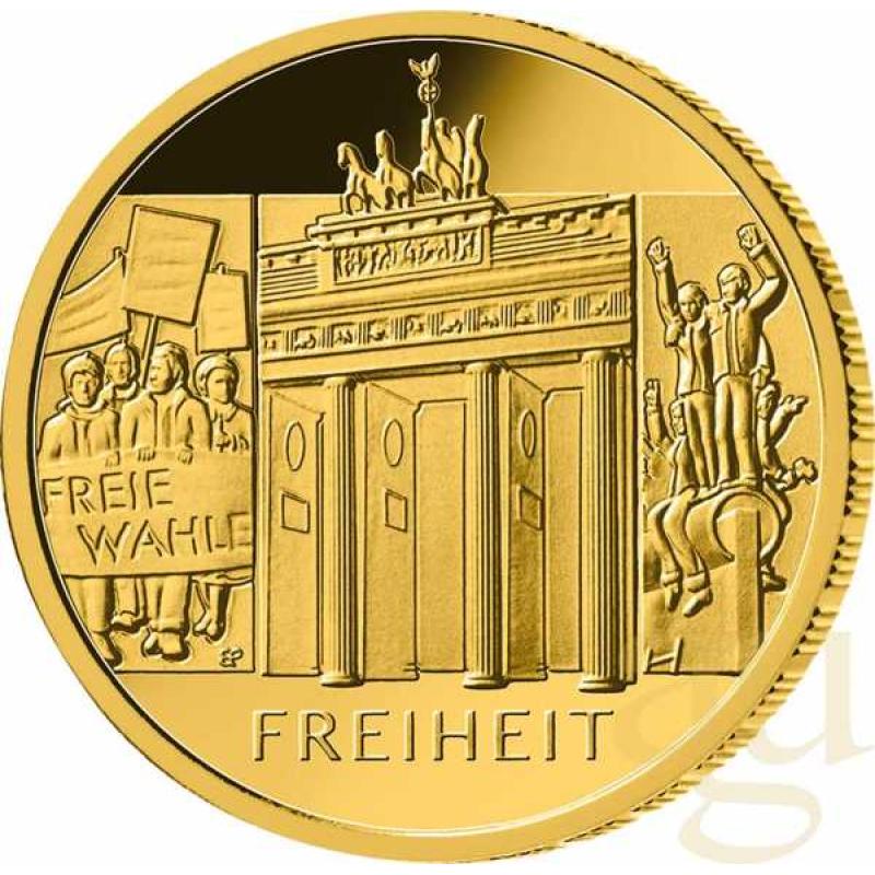 1/2 Unze Goldmünze - Säulen der Demokratie - 100 Euro Freiheit 2022 (A)