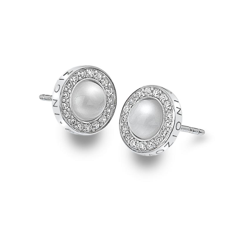 Stříbrné náušnice Hot Diamonds Emozioni Giove Pearl