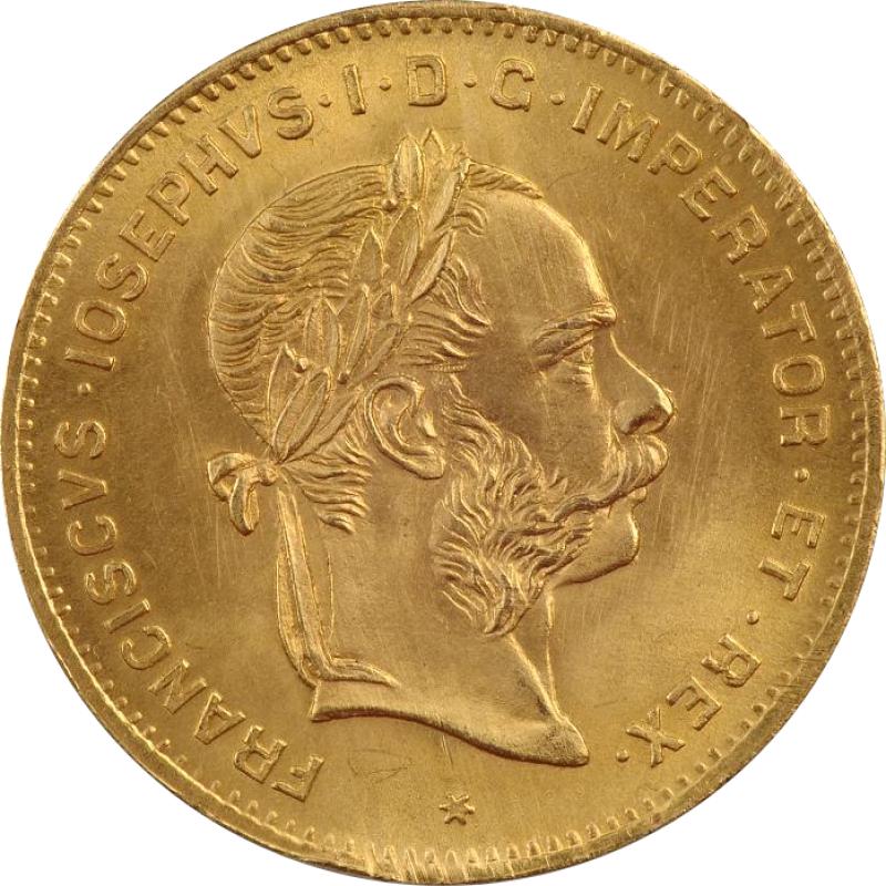 4 Florin zlatá mince Rakousko (Gulden)