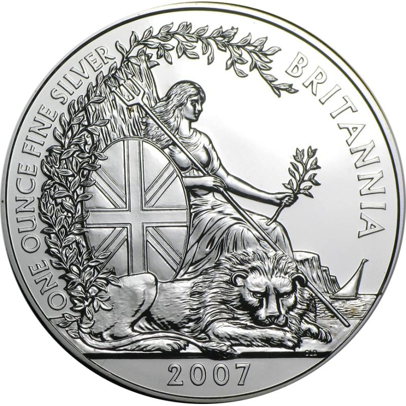 1 unce stříbrná mince Britannia 2007