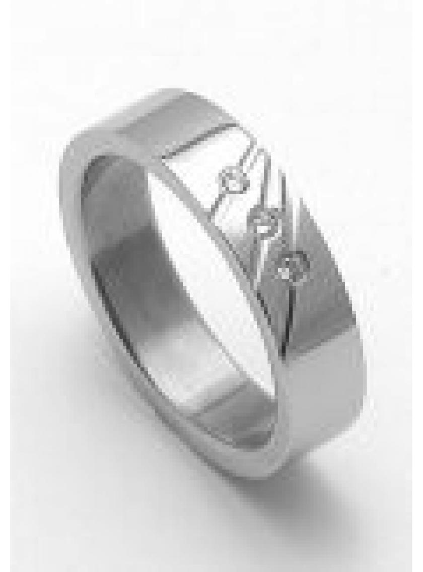 Ocelový prsten ZERO Collection RZ05011