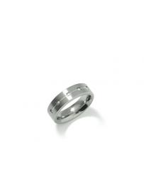 Snubný titánový prsteň BOCCIA s diamantmi 0101-20