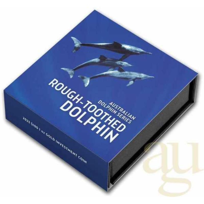 1 Unze Goldmünze Australien Rough-Toothed Delfin 2023