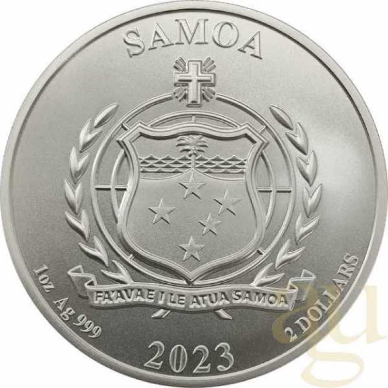 1 Unze Silbermünze Samoa Four Guardians - Vermilion Bird 2023