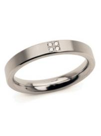 Titanový prsten BOCCIA s diamanty 0120-0149